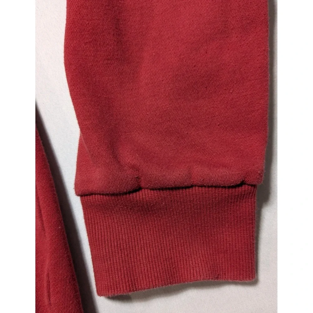 True Religion Buddha Hoodie - Men Large Burgundy Zip‎ Double-Sided